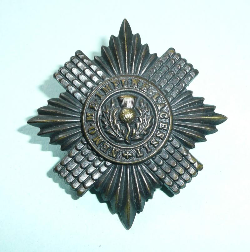 Scots Guards Blackened Brass Cap Badge Star, Northern Ireland Issue