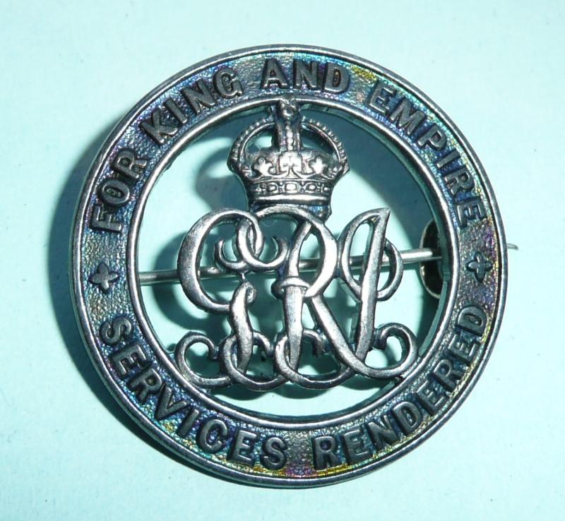 WW1 Silver War Badge (SWB) SA4505 South African Forces - 1st Pattern Issue A first pattern SWB