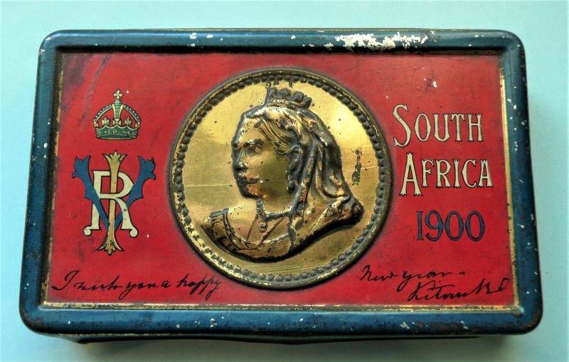 Boer War Queen Victoria South Africa 1900 Chocolate Tin