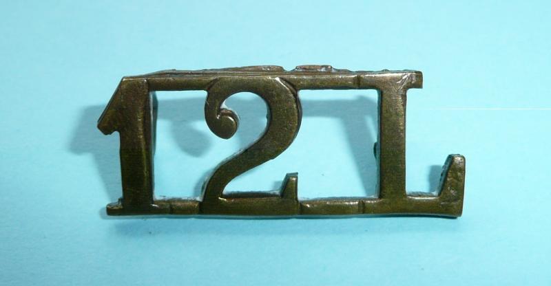 12th Lancers Brass Shoulder Title