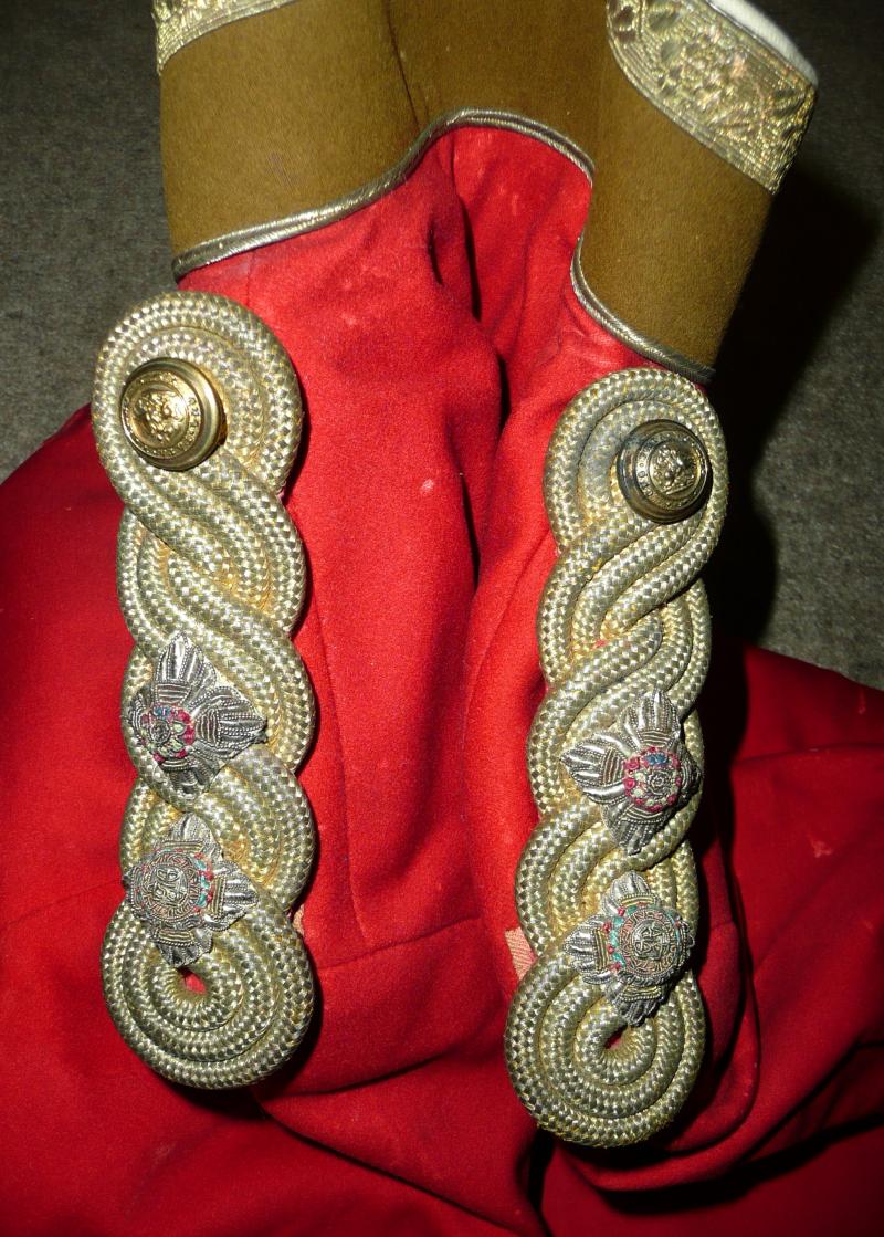 Northumberland Fusiliers Regular Officer's No 1 Dress Scarlet Tunic Jacket - Attributed