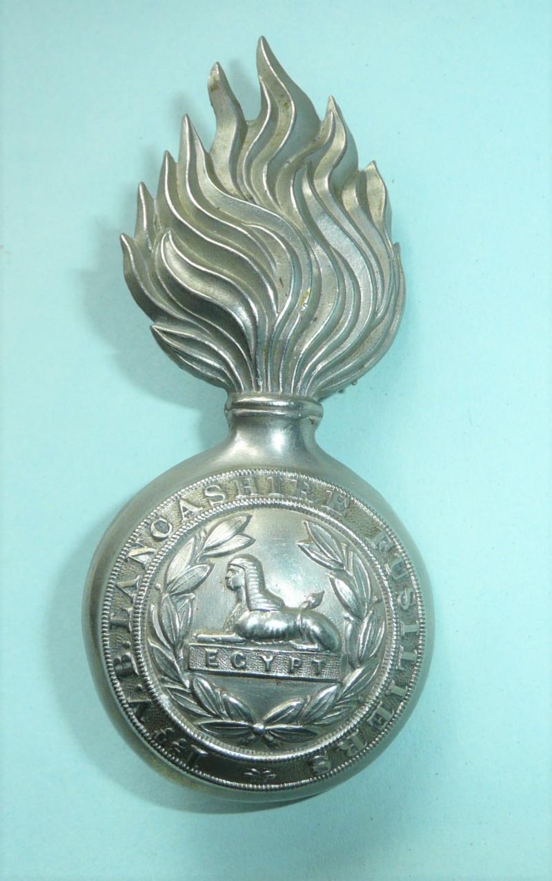 1st VB (Bury) Lancashire Fusiliers White Metal Grenade