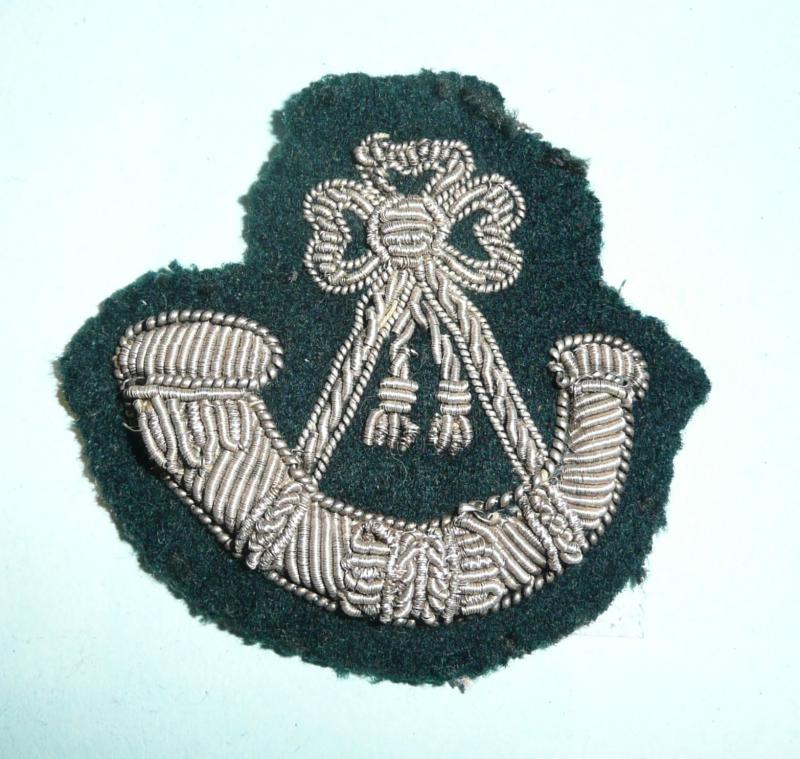 Oxfordshire & Buckinghamshire (Ox & Bucks) Light Infantry Officers Bullion Beret Badge