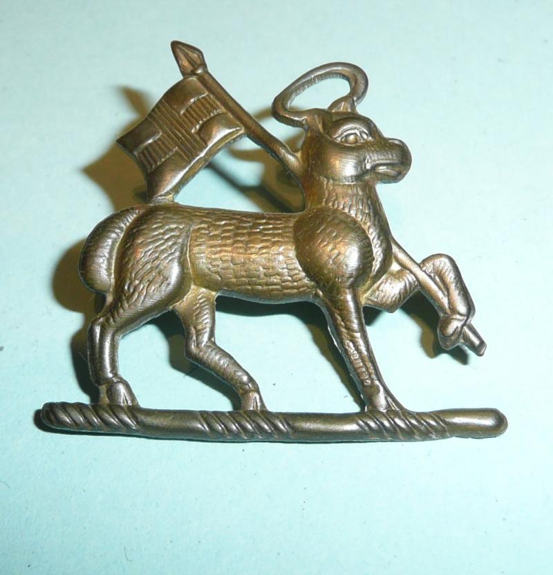 Queens (Royal West Surrey Regiment) Other Ranks Brass Collar Badge, Right Facing