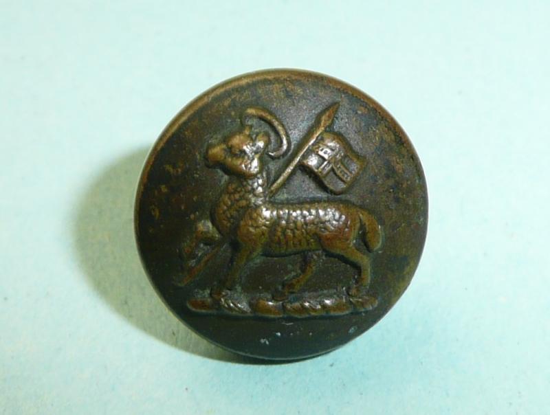 The Queens (Royal West Surrey Regiment) Officers OSD Bronzed Small Pattern Cap Button