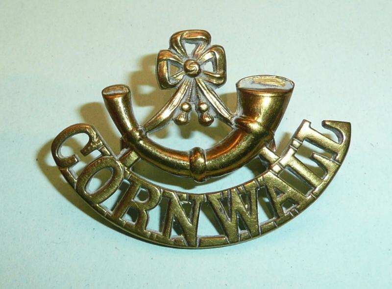 Duke of Cornwall’s Light Infantry ( DCLI) Brass Shoulder Title (Type 1)