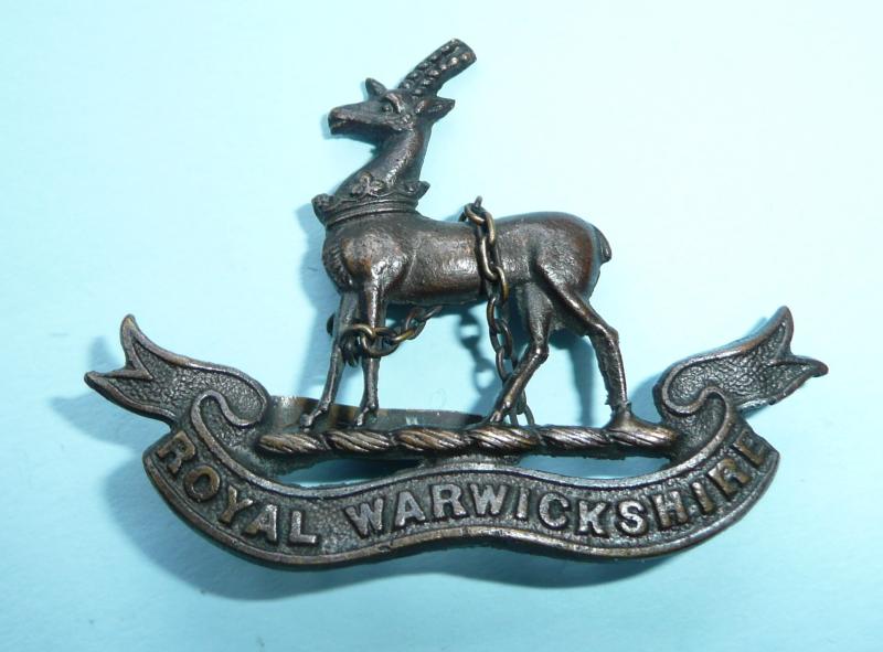 Royal Warwickshire Regiment Officer's OSD Bronzed Cap Badge - Blade
