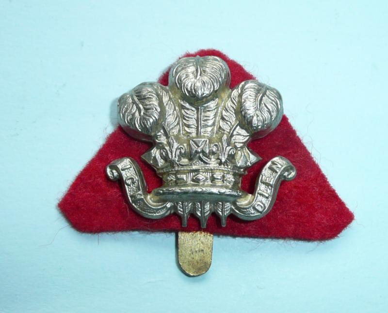 Ceylon Light Infantry Other Ranks Sun Helmet / Field Service Cap White Metal Badge
