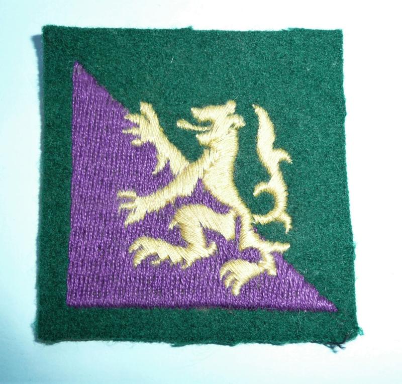 WW2 Scottish Command North Highland District Embroidered Formation Sign