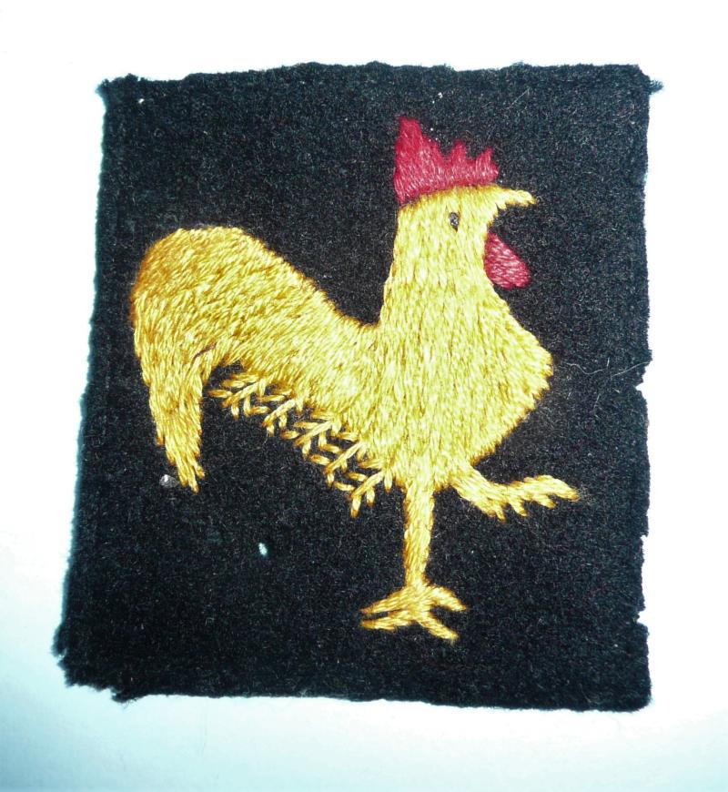 Korean War - 40th Infantry Division Woven Cloth Formation Sign