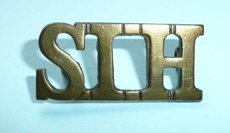 SIH South Irish Horse (Yeomanry) Brass Shoulder Title