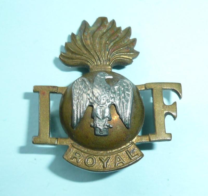 Royal Irish Fusiliers (RIF) Bi-Metal Officer's Shoulder Title