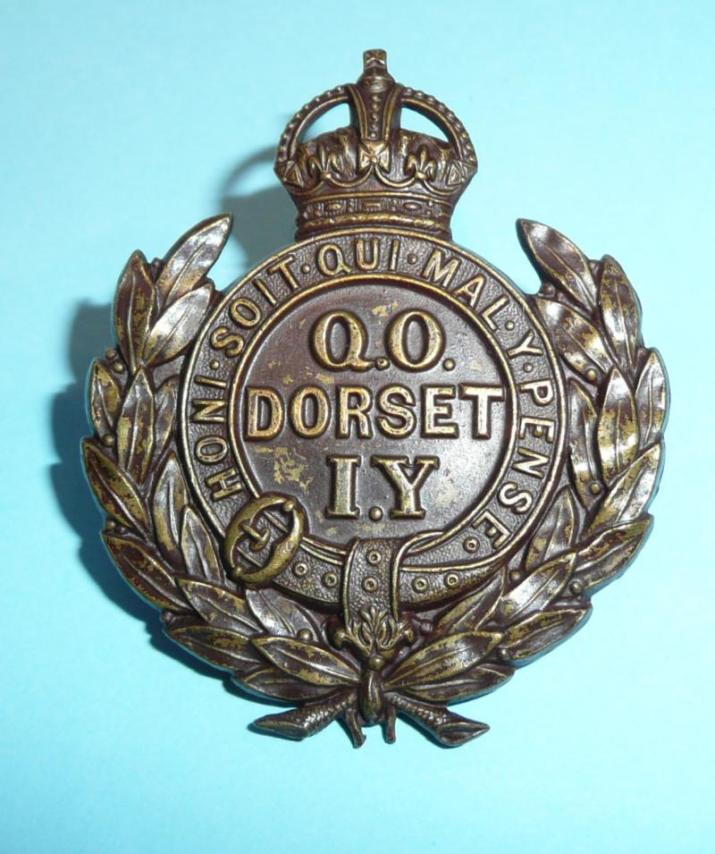 Queen's Own Dorset Imperial Yeomanry Bronzed Brass Cap Badge