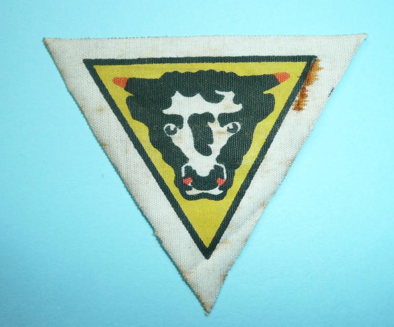 D-Day 6th June 1944 - 79th Armoured Division Printed Cloth Formation Sign - Hobart's Funnies