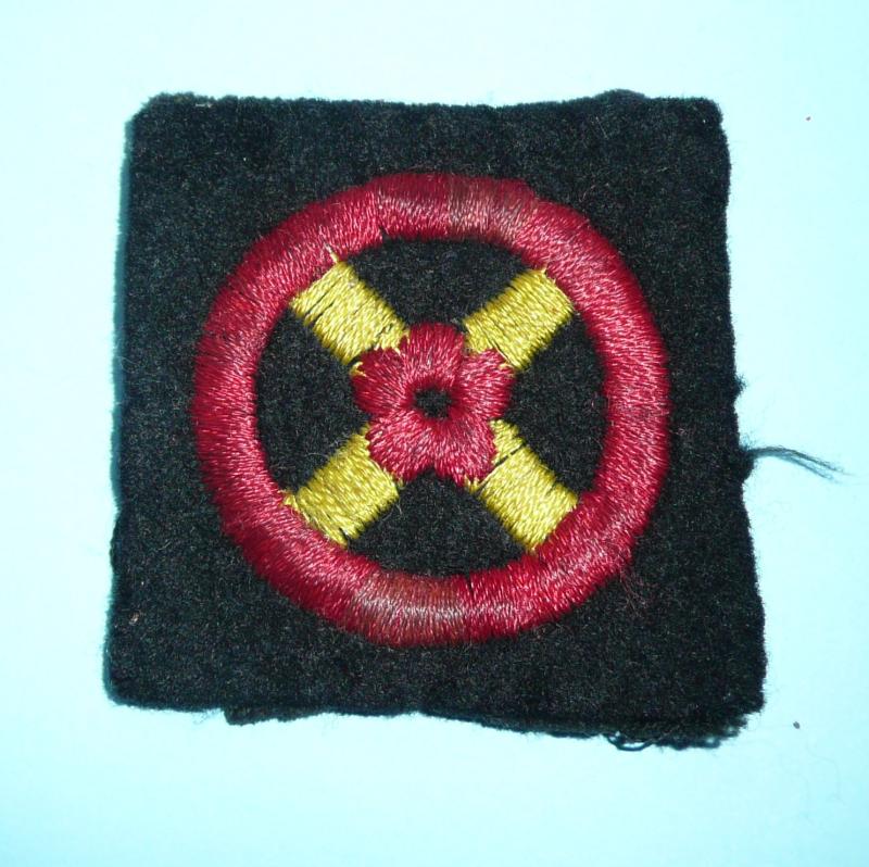 WW2 Western Command Embroidered Felt Cloth Formation Shoulder Sign Flash Patch Designation Badge