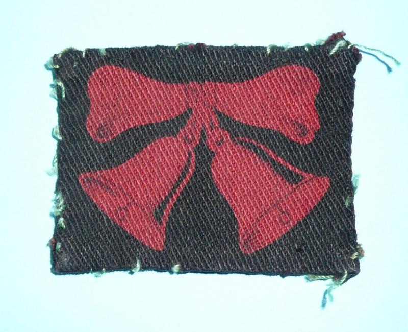 WW2 47th (London) Territorial Infantry Division Woven Cloth Formation Sign - 2nd Pattern