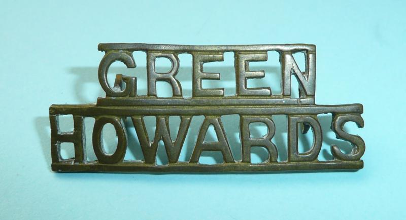 Green Howards ( Alexandra, Princess of Wales' Own Yorkshire Regiment ) Brass Shoulder Title