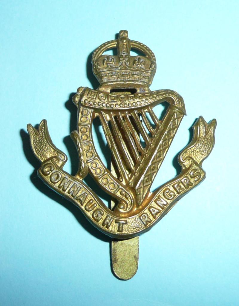WW1 Connaught Rangers Other Rank's Gilding Metal Cap Badge