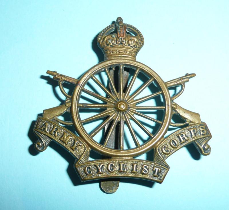 WW1 Army Cyclist Corps Other Rank's Gilding Metal Cap Badge