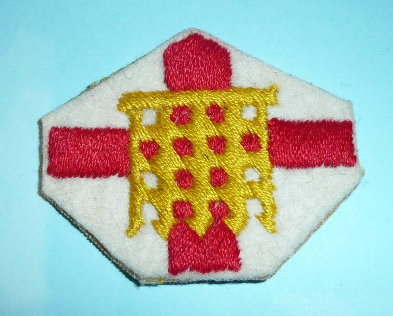 Home Counties Training Brigade Embroidered Cloth Formation Sign Patch Flash Designation Badge