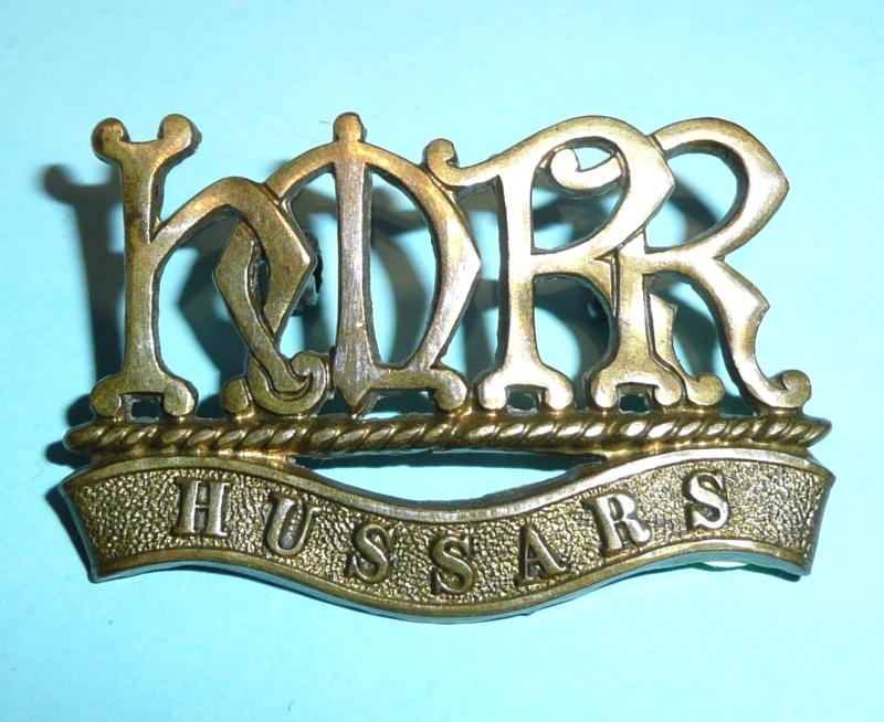 Boer War Hussars Reserve Regiment Gilding Metal Collar Badge