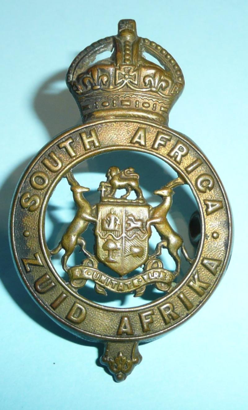WW1 South Africa /  Zuid Afrika Instructional Corps Cap Badge, 1st Pattern Voided