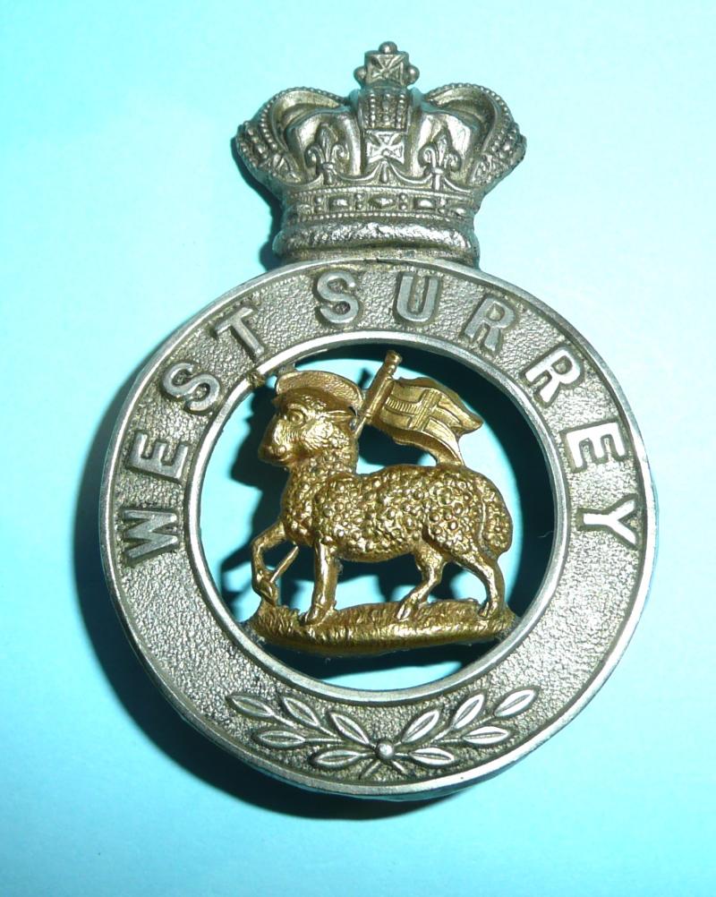 West Surrey 3rd Volunteer Battalion Victorian Glengarry Badge, 1881-1902