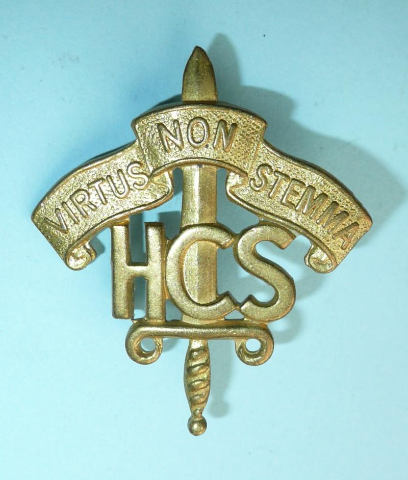 Harrow County School HCS OTC / CCF (Middlesex) cap badge