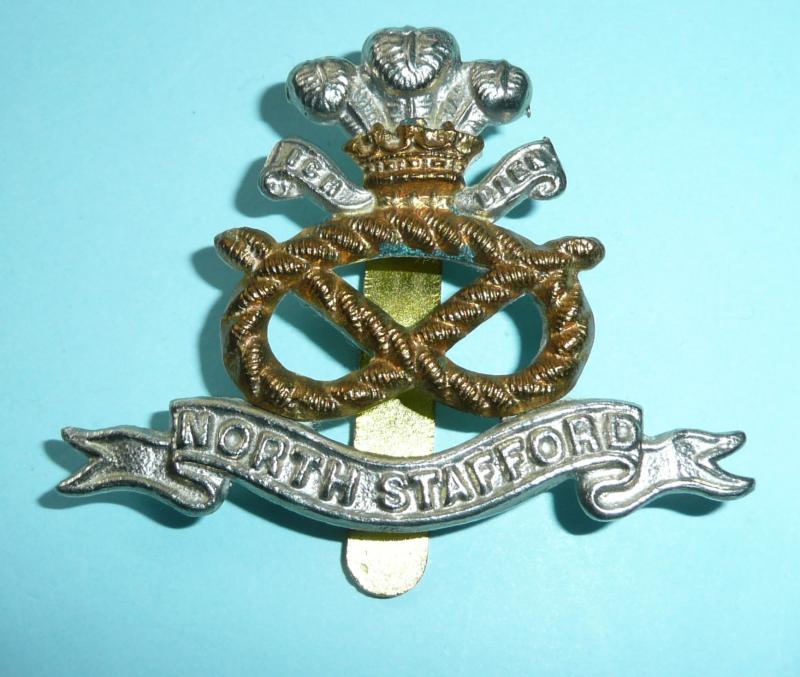 The Prince of Wales's North Staffordshire Regiment Other Ranks Bi-Metal Cap Badge