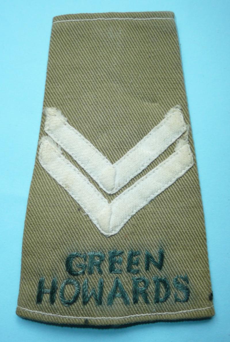 Green Howards (Alexandra Princess of Wales's Own ( Yorkshire Regiment)) KD Corporal's NCO's Epaulette Slip-On Slider