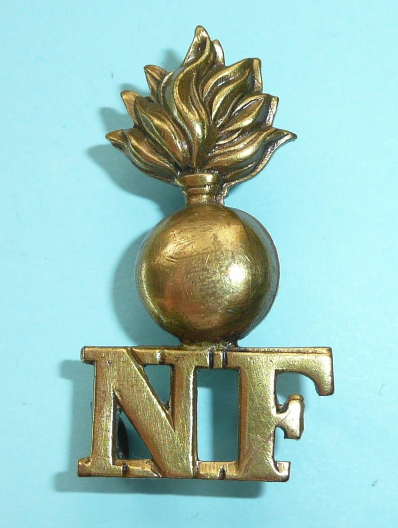 Grenade / NF Northumberland Fusiliers One Piece Shoulder Title