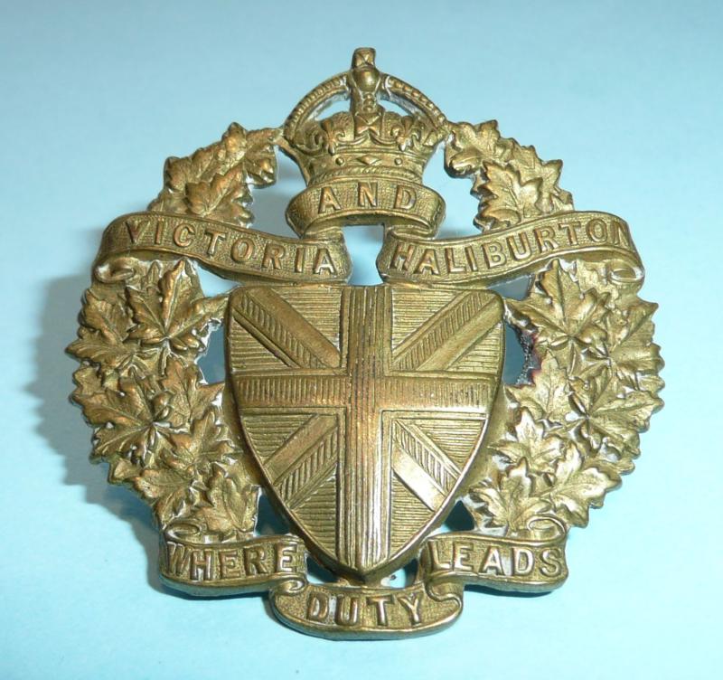 Canada - Victoria and Haliburton Cap Badge - Scully