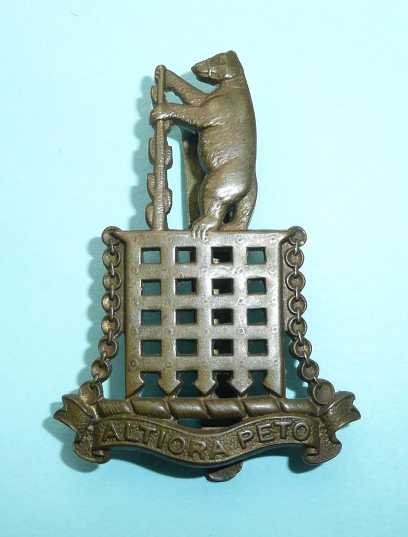 Warwick School OTC (Officer Training Corps) Brass Cap Badge