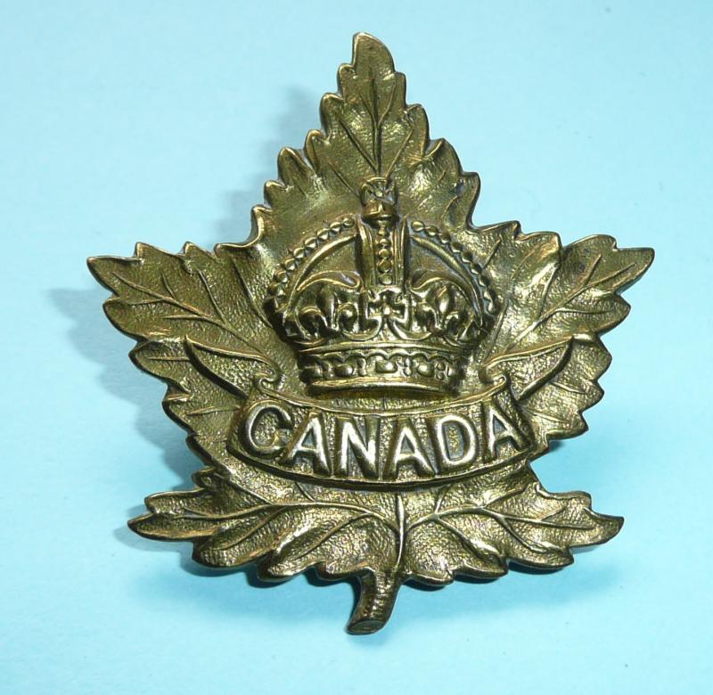 WW1 / WW2 Canada Canadian General Service Cap Badge