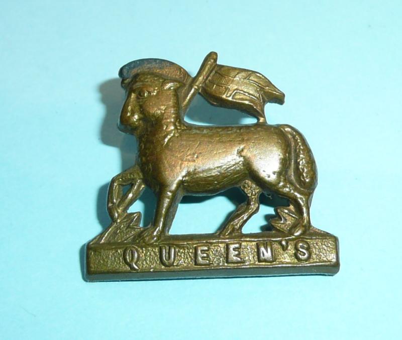 The Queen's Royal Regiment (West Surrey) Other Ranks Collar Badge, 1882 -1898