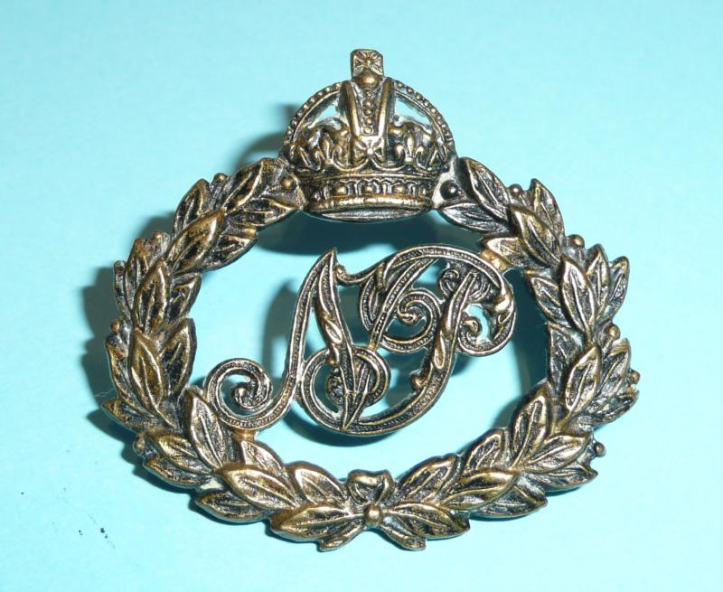 South Africa  - Edwardian Natal Police Blackened Brass Cap Badge