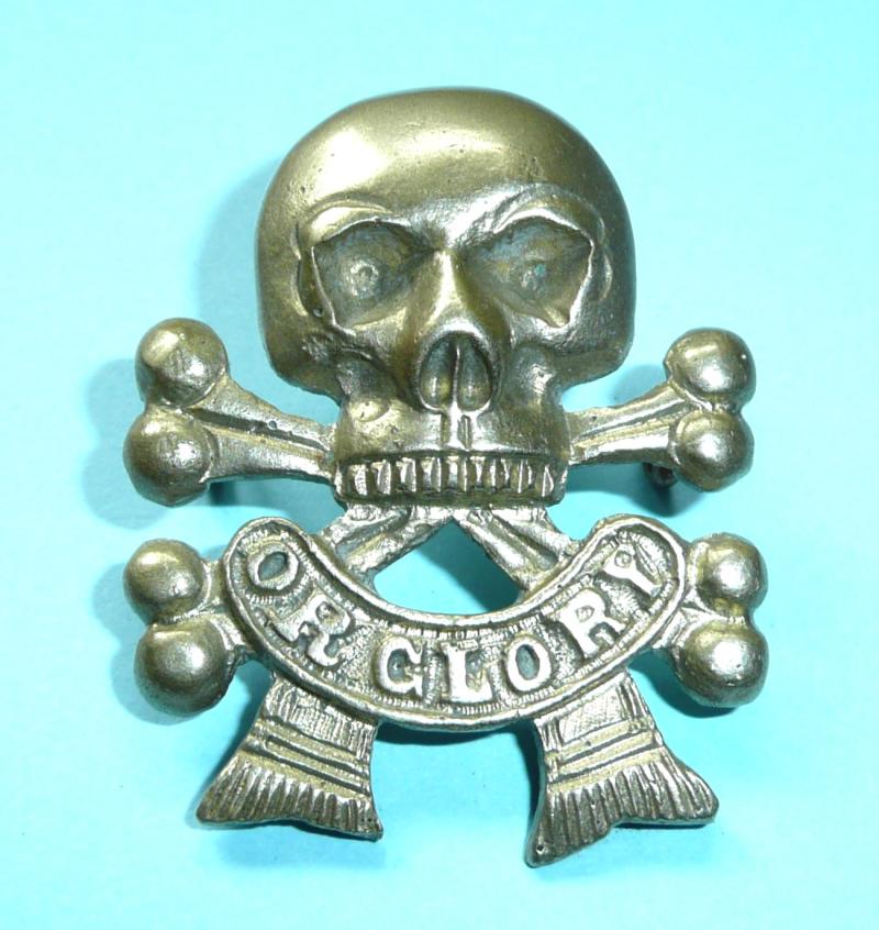 17/21st Lancers Cast White Metal NCO's Arm Motto / Chadd