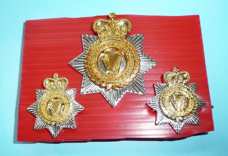 Northern Ireland Security Guard Service NISGS Cap Badge and Collar Badge Set