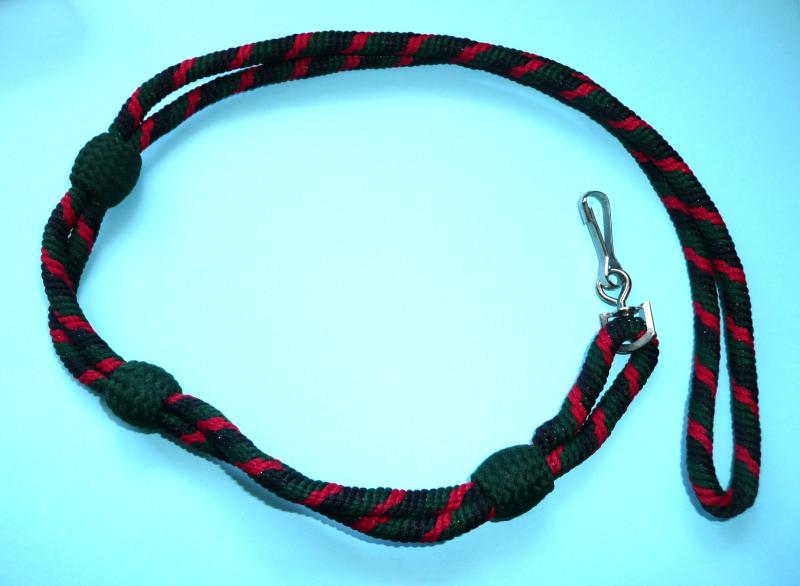 Gurkha Brigade Lanyard -  Black, Red and Green