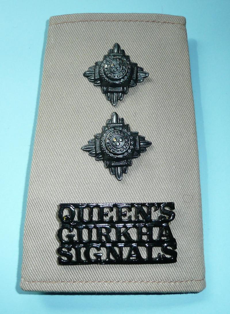 Queen's Gurkha Signals Officer's Rank Shoulder Slide