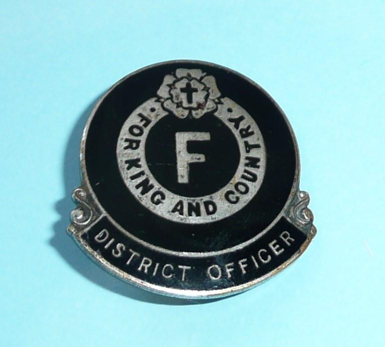 British Fascists District Officer Lapel Pin Brooch Badge (Third Issue Pattern)