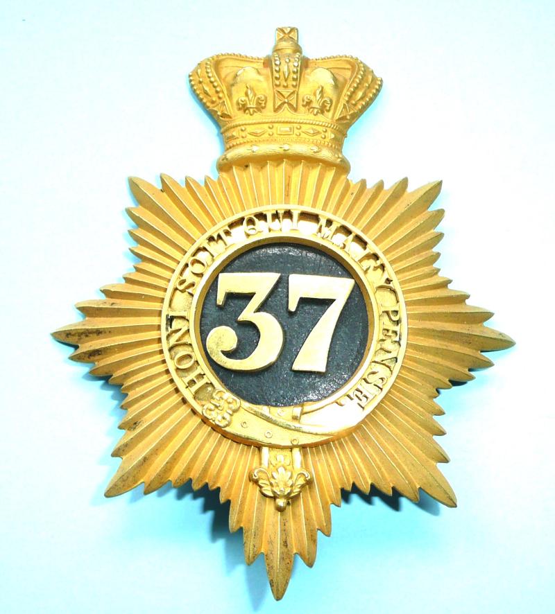 37th Regiment of Foot (Hampshire) Officer's Shako Plate