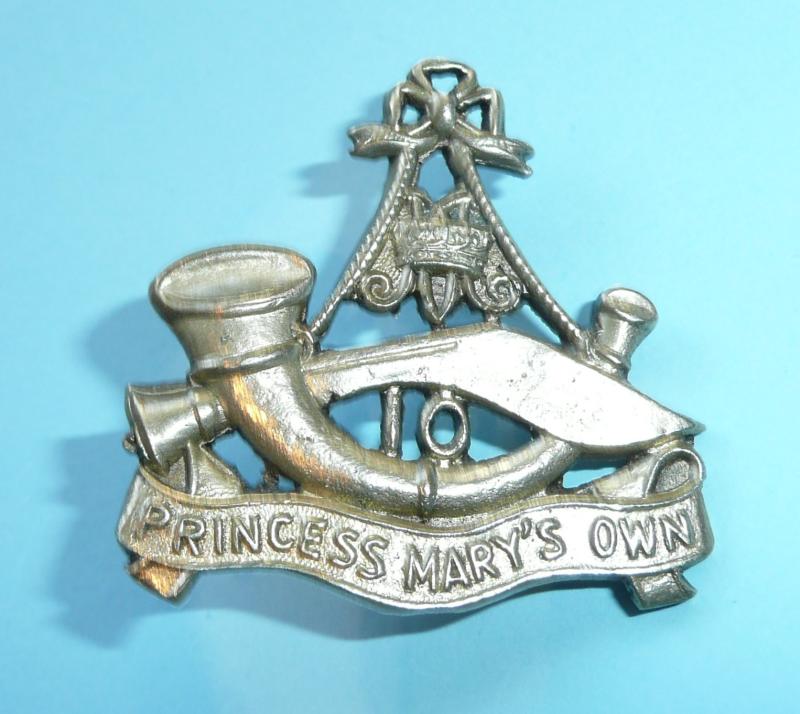 10th Princess Mary's Own Gurkha Rifles White Metal Cast Cap Badge