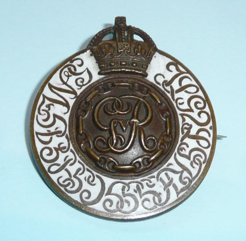 WW1 Household Brigade Officer Cadet Battalion (OCB) Guards Enamel Cap Badge