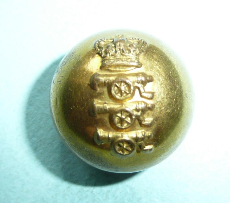 Victorian Royal Artillery Officer's Gilt Ball Button