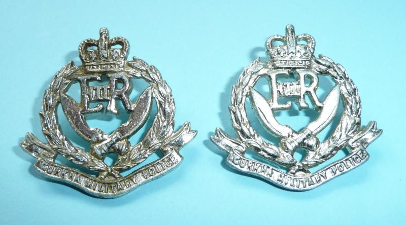 Gurkha Military Police (GMP) AA Anodised Staybrite Collar Badges