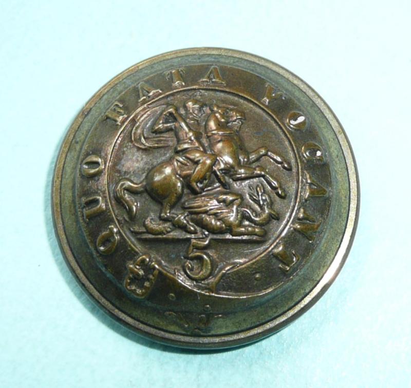 5th Fusiliers Large Pattern Officer's Button