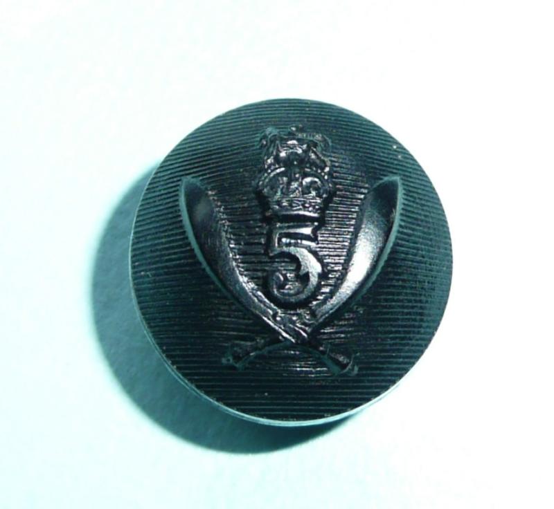 5th Gurkha Rifles Officer's Black Ball Button, 1927 - 1947