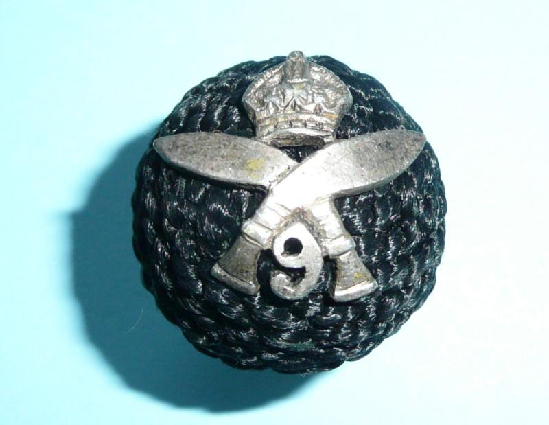 WW2 9th Gurkha Rifles Officer's Boss Cap Badge