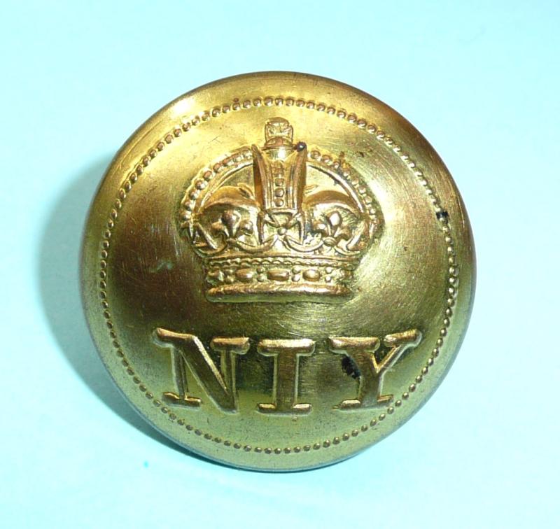 Northamptonshire Imperial Yeomanry (NIY) Officers Large Pattern Gilt Brass Button